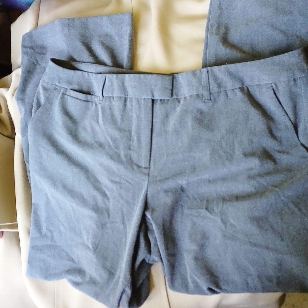 Daisy Fuentes Charcoal gray comfy work pants, 16W